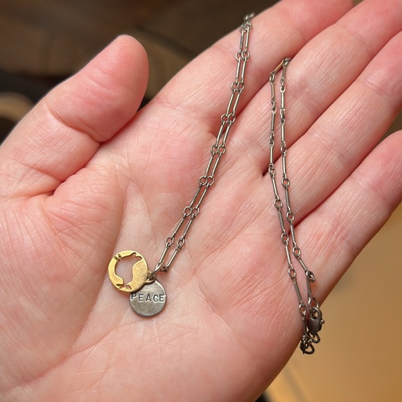 Vintage Kathy Bransfield peace dove sterling silver unique silver chain necklace - Picture 5 of 7